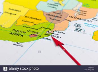 red-arrow-pointing-swaziland-on-the-map-of-africa-continent-HEDM9A